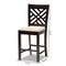 Baxton Studio Caron Sand Upholstered Espresso Finished Wood Pub Chair, PK2 153-9597 - alternate 4